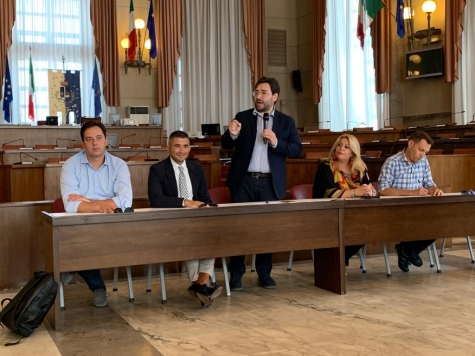 da sinistra d'Alessandro, Paolucci, Fina, Catalano e Di Febo 