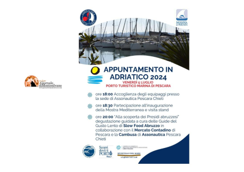 In arrivo al Marina di Pescara la flotta di “Appuntamento in Adriatico”