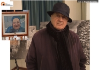 Valeriano Oronzo e uno dei suoi splendidi quadri