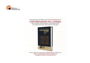 Pescara. Conversazioni sul cinema per la Casa della poesia.