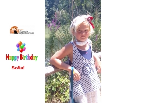 Sofia che oggi compie 9 anni.