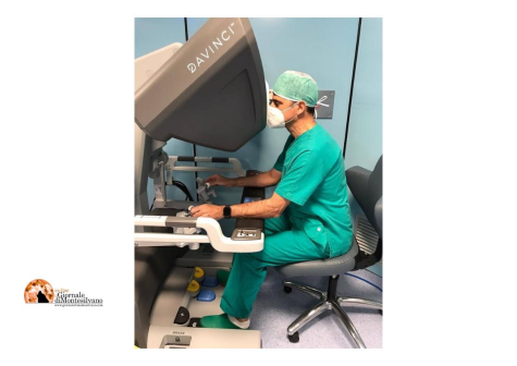 Liberato Aceto alla consolle del robot