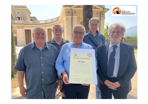L'Aquila, riconoscimento per Nello Scipioni presidente del Centro Abruzzese Canadese Inc. di Ottawa