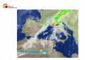Abruzzo. Neve in calo intorno ai 1100-1300 metri.