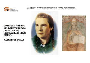 29 agosto. Teresa Bracco e Papa Celestino V