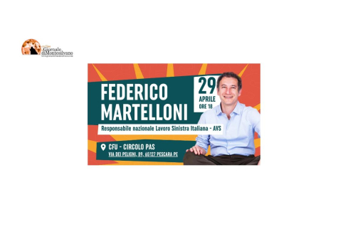 Verso i referendum. Federico Martelloni, segreteria nazionale Sinistra Italiana-AVS a Pescara il 29 aprile