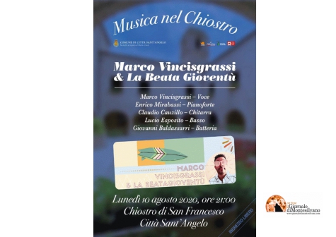 Città' Sant'Angelo, concerto sotto le stelle al Chiostro