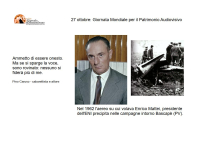 27 ottobre: Santa Claudia Procula, cade l'aereo di Enrico Mattei.