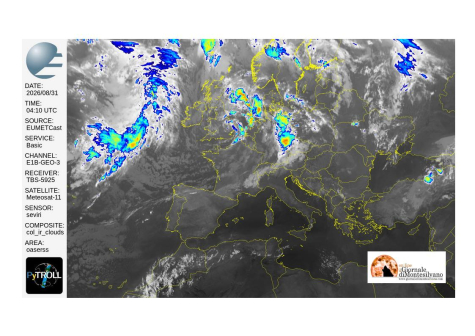 Nuovo anticiclone africano in arrivo venerdì, aumento delle temperature fino a domenica.