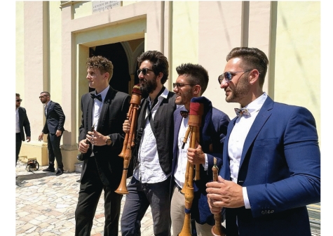 Quartetto Petra, ensemble abruzzese di zampogne e ciaramelle si esibisce in Svizzera