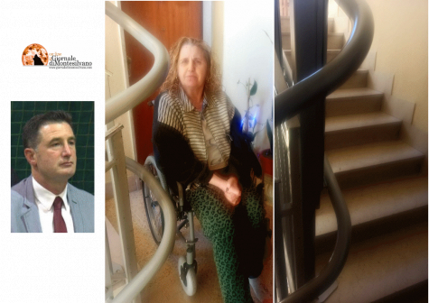 Montesilvano/Ater e disabilità, ora la Sig.ra Agnese può scendere con il servoscala