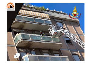 Pescara, incendio appartamento in via Teramo