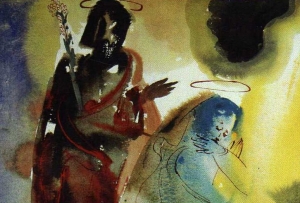 Pescara. Presepe vivente: Madonna, Fatou Gaye, studentessa senegalese.