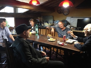 Vasco Rossi insieme a Pannella e Clemente Mimun