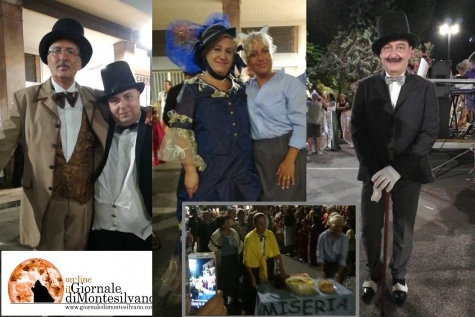 Alcuni attori della compagnia di Montesilvano Li sciarpalite di teatro e...:Giansante, Corneli, Maio, Di Felice e la regista Di Salvo