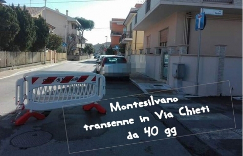 Montesilvano Transenne in via Chieti