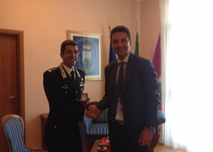 Montesilvano. Visita istituzionale del comandante Di Niro in Comune