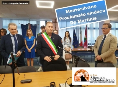 Montesilvano. De Martinis proclamato sindaco: "lassù qualcuno mi segue"