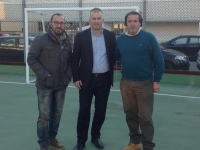 Campo via Emilia con consiglieri e Assessore