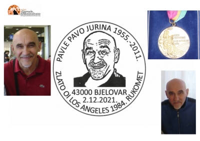 Francobollo per il mito della pallamano mondiale Pavle Jurina