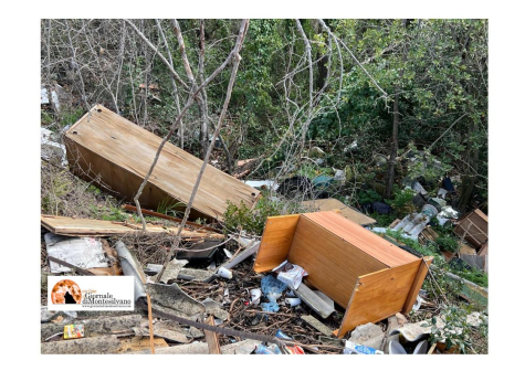 Pescara, discarica abusiva sulla Strada Colle Pizzuto. Gruppo Pettinari sul posto.