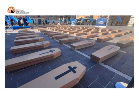 158 bare in piazza a Teramo, la battaglia della Uil contro le morti sul lavoro