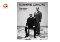 Shoah: Mario Massari e Franco Mannella in "Destinatario sconosciuto"