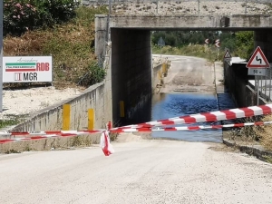Atri/sottopasso Casoli: allagato dopo 5 minuti di pioggia