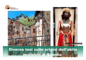 Abito muliebre tradizionale di Scanno candidato a Patrimonio Culturale Immateriale Unesco