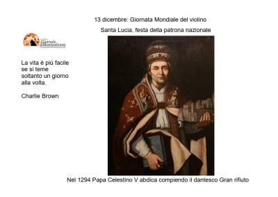 13 dicembre: il Gran rifiuto di Papa Celestino V