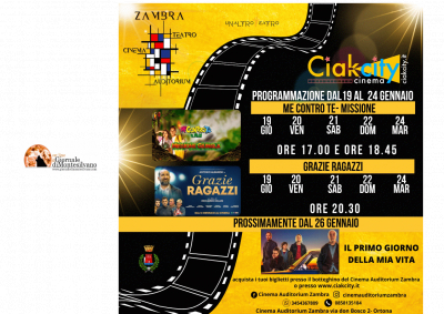 Cinema Zambra di Ortona, la programmazione fino al 24 gennaio 2023