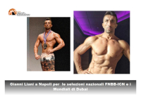 Bodybuilding: l'abruzzese Liani convocato a Napoli per le selezioni nazionali FNBB-ICN e i Mondiali di Dubai