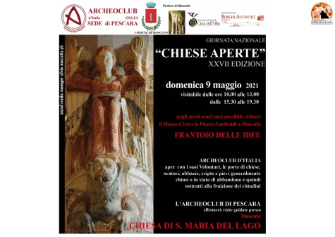 Moscufo, apre Santa Maria del Lago per Chiese aperte