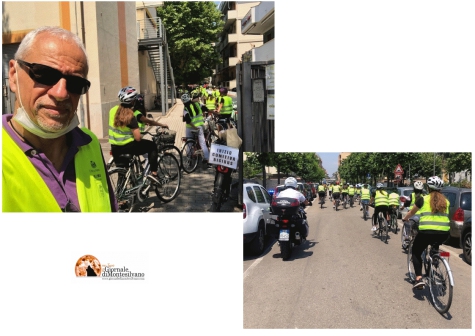 Giancarlo Odoardi fa da 'scopa' a ragazzi in spot bicicletta