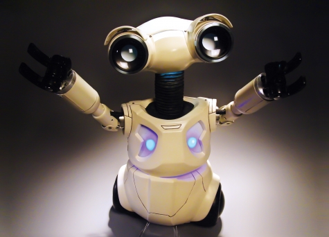 Piccolo robot della serie Eureka, programmato epr le emozioni