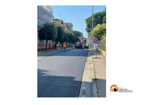 Giulianova. Al via oggi i lavori di manutenzione dell'asfalto di via Trieste.
