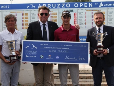 Golf. Guido Migliozzi vince Abruzzo Open by Lyoness