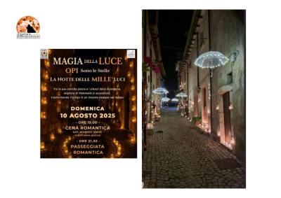 Magia della Luce illumina il borgo di Opi