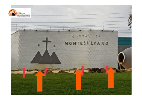 Montesilvano/Porta della città: macchie gialle a due mesi dall'inaugurazione. Perchè?