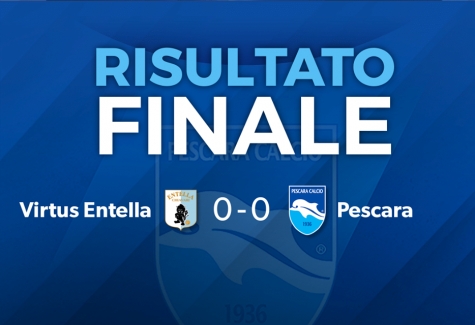 Serie B. Virtus Entella Pescara 0 0, brutta partita a Chiavari
