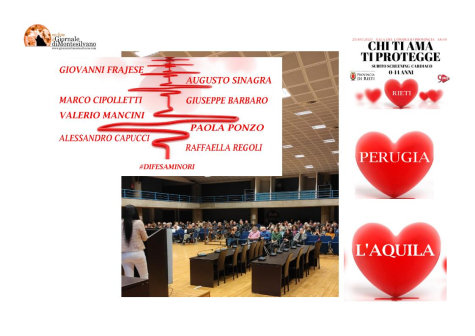 "Chi ti ama ti protegge", dopo L'Aquila sbarca a Rieti e Perugia