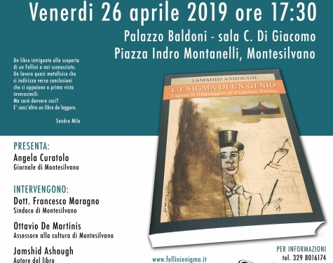 Montesilvano. “L’enigma di un genio”, Fellini secondo Jamshid Ashough