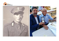 Walter de Berardinis e l'ex deportato Giovanni Paolone