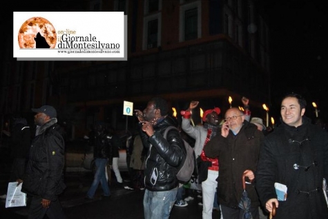 Corteo contro il razzismo a Montesilvano del 2011