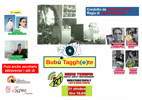 Annettt e l’operatore olistico Marco Battista alla 7^ puntata Bubù taggh(e)te