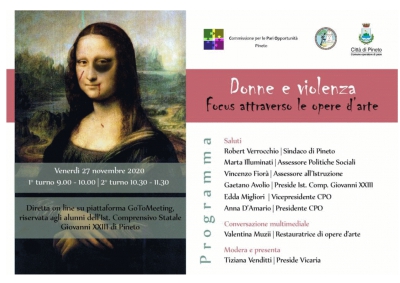 CPO di Pineto: “Donne e violenza, un focus attraverso le opere d’arte”