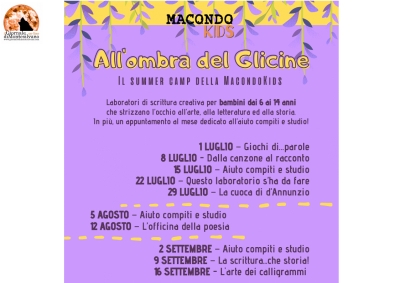 Pescara, il Summer Camp della MacondoKids "All'ombra del glicine"