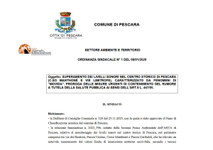 Pescara Vecchia: firmata la proroga dell'ordinanza sui tavolini esterni.