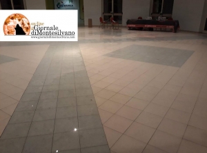 foto in esclusiva la foto dell'interno ancora bagnato del PalaDean